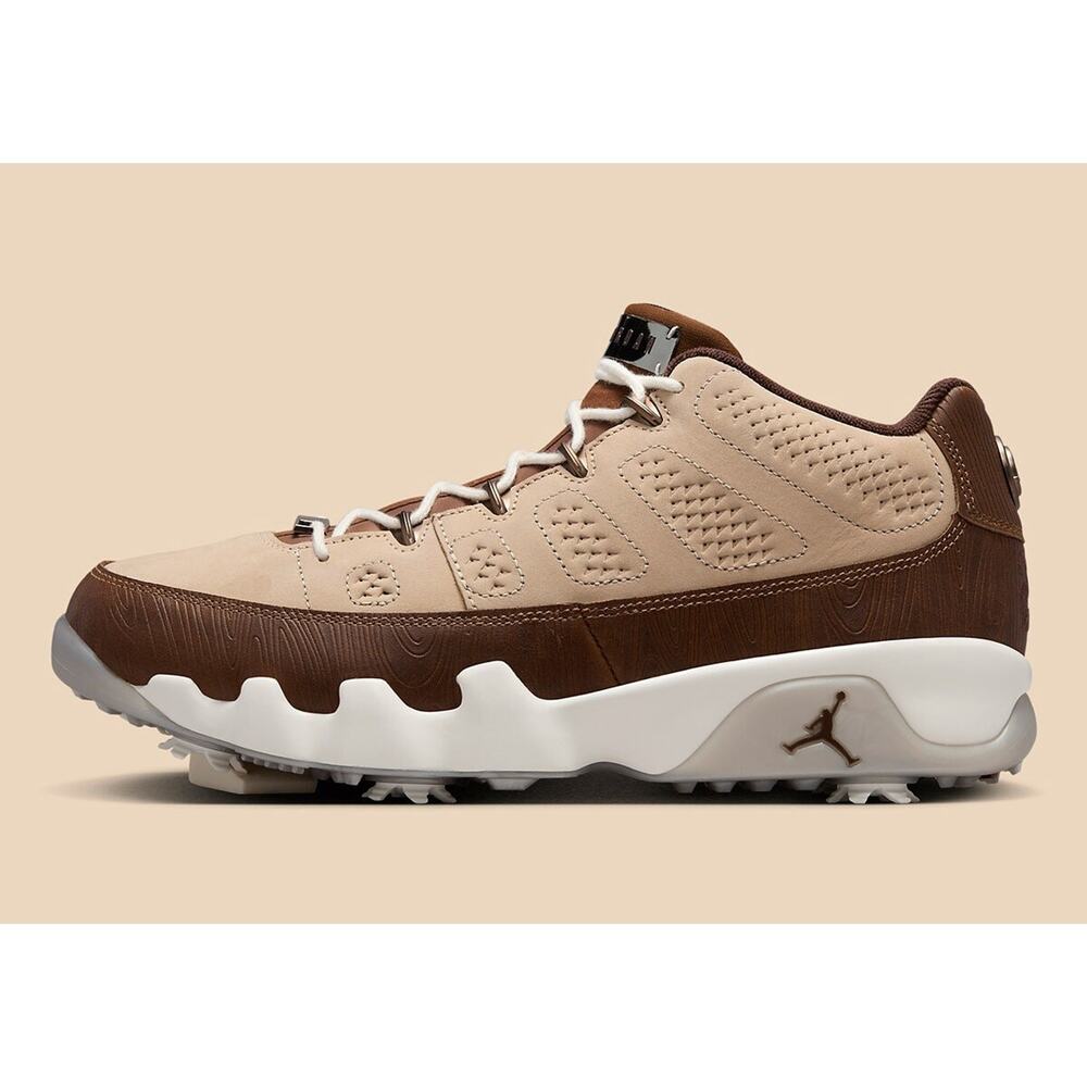 Jordan 9 Retro Low Golf Happy Life Wood Woodgrain size 11.5 Masters release 2024 - Picture 1 of 12